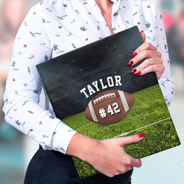 American Football Field Name Team Jersey Number 3 Ring Binder (American Football Field Name Team Jersey Number 3 Ring Binder)