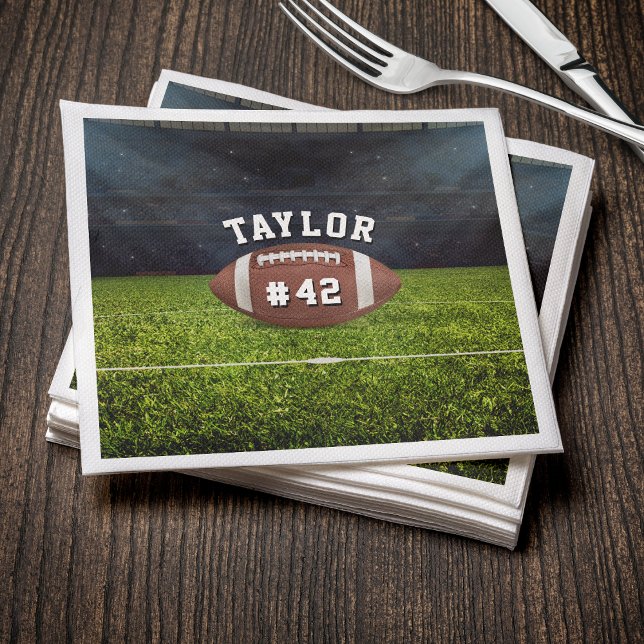 American Football Field Name Team Jersey Number Napkins (American Football Field Name Team Jersey Number Napkins
)