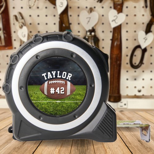 American Football Field Name Team Jersey Number Tape Measure