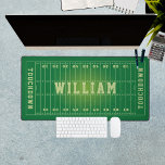 American Football Field Personalized Desk Mat<br><div class="desc">American football field personalized desk mat with a boy name on the center and a touchdown at the ends.</div>