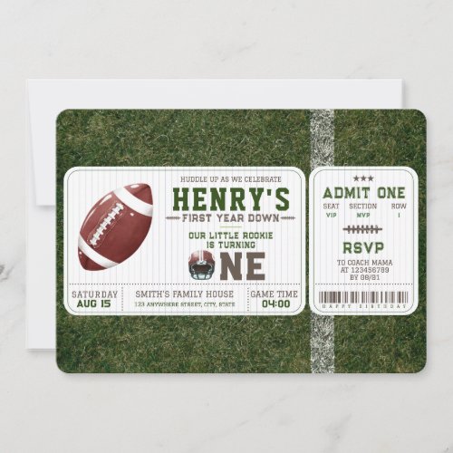 American Football First Year Down 1st Birthday