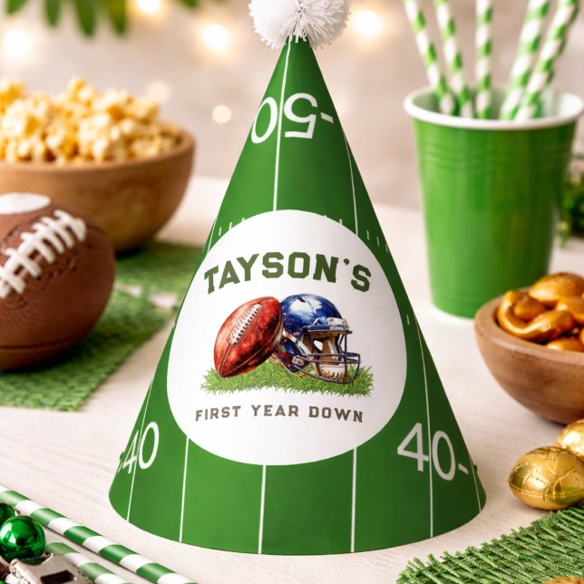 American Football First Year Down 1st Birthday Party Hat (American Football First Year Down 1st Birthday Party Hat
)