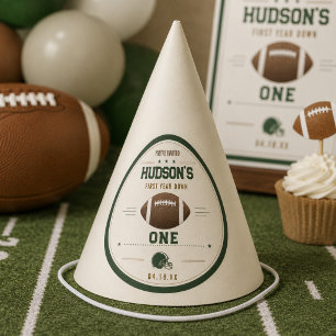 American Football First Year Down 1st Birthday Party Hat