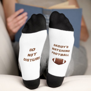 American Football & Fun Text Socks