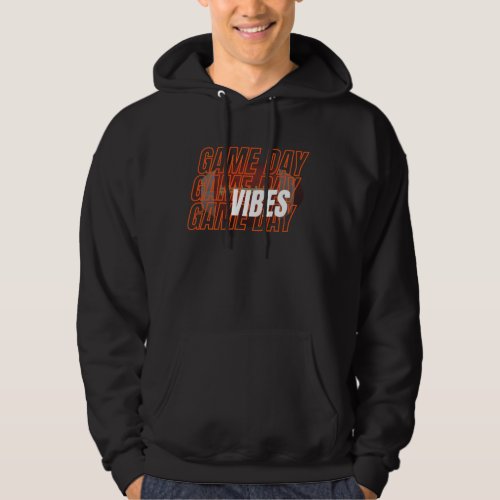 American Football Game Day Vibes Team Sports Gifts Hoodie