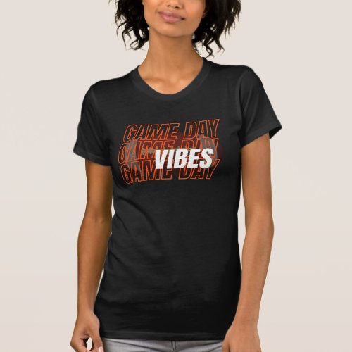 American Football Game Day Vibes Team Sports Gifts T_Shirt