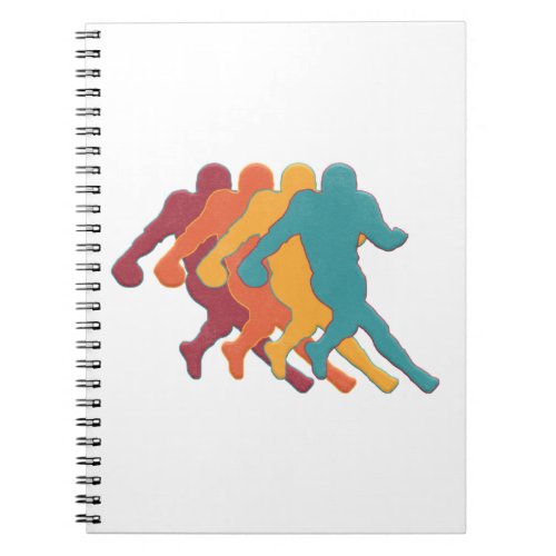American football gift for football lovers notebook