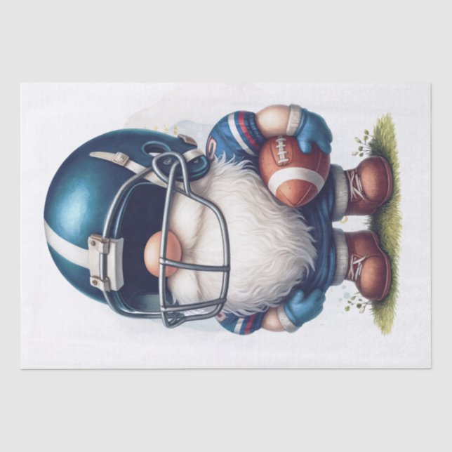American Football Gnome Tissue Paper (Front)