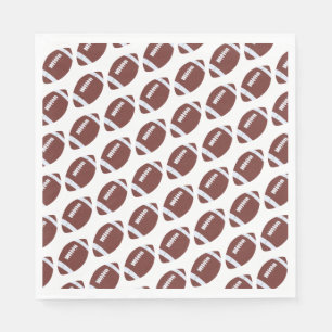 American Football Gridiron Ball Pattern Napkins