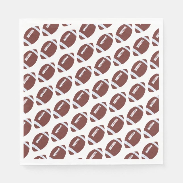 American Football Gridiron Ball Pattern Napkins (Front)