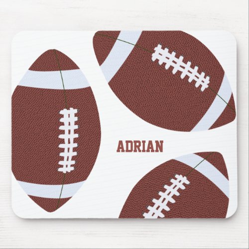 American Football Gridiron Ball Personalized Mouse Pad
