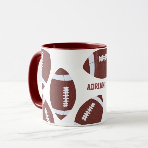 American Football Gridiron Ball Personalized Mug