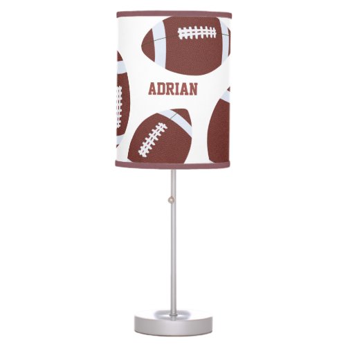 American Football Gridiron Ball Personalized   Table Lamp