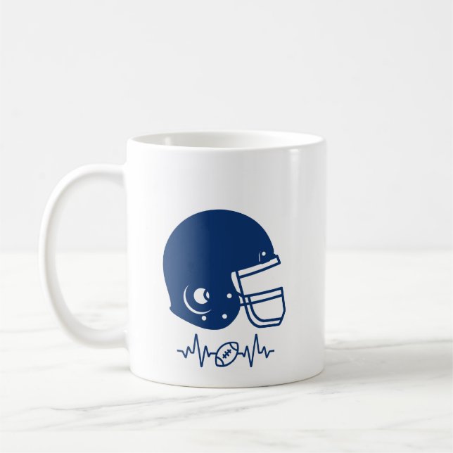 American football gridiron Sport Lovers  Coffee Mug (Left)