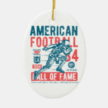 American Football Hall Of Fame Ceramic Ornament at Zazzle