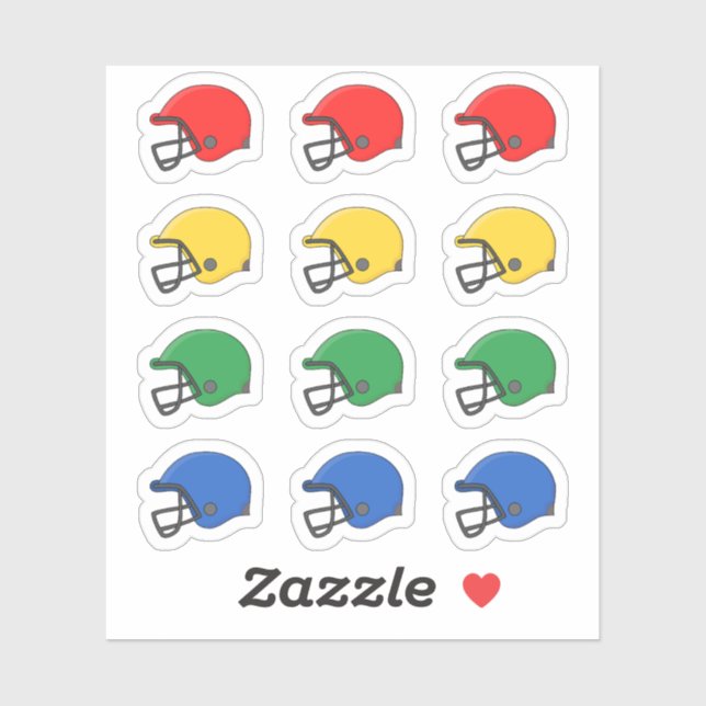 American Football Helmet Sports Game Reminder Bujo Sticker (Sheet)