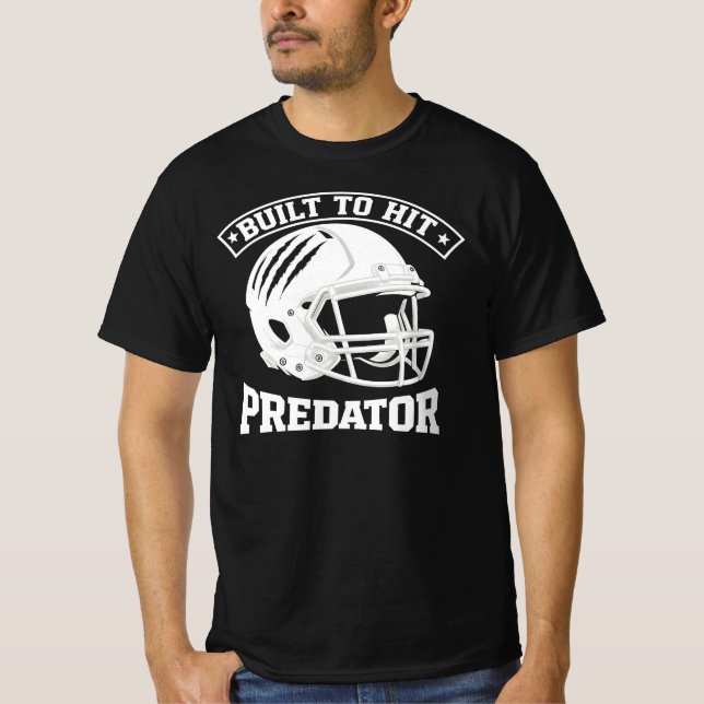 American Football Helmet with Claw Marks  T-Shirt (Front)