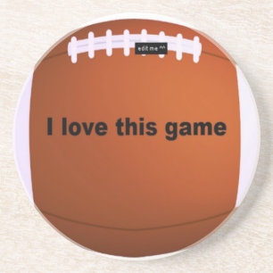 American Football: I Love This Game Drink Coaster