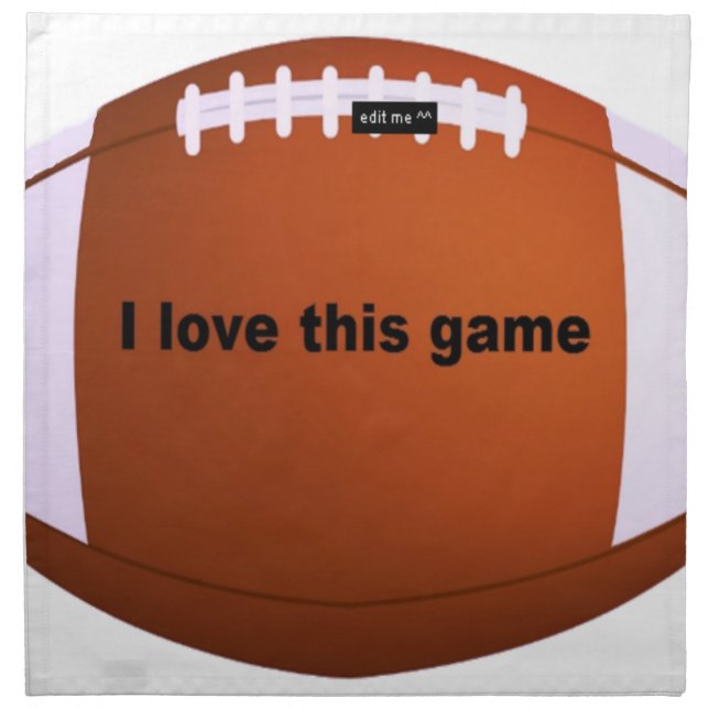 American Football: I Love This Game Napkin (Front)
