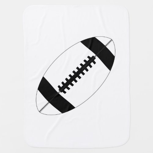 American Football In Black And White Baby Blanket