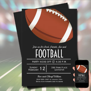 American Football Invitation
