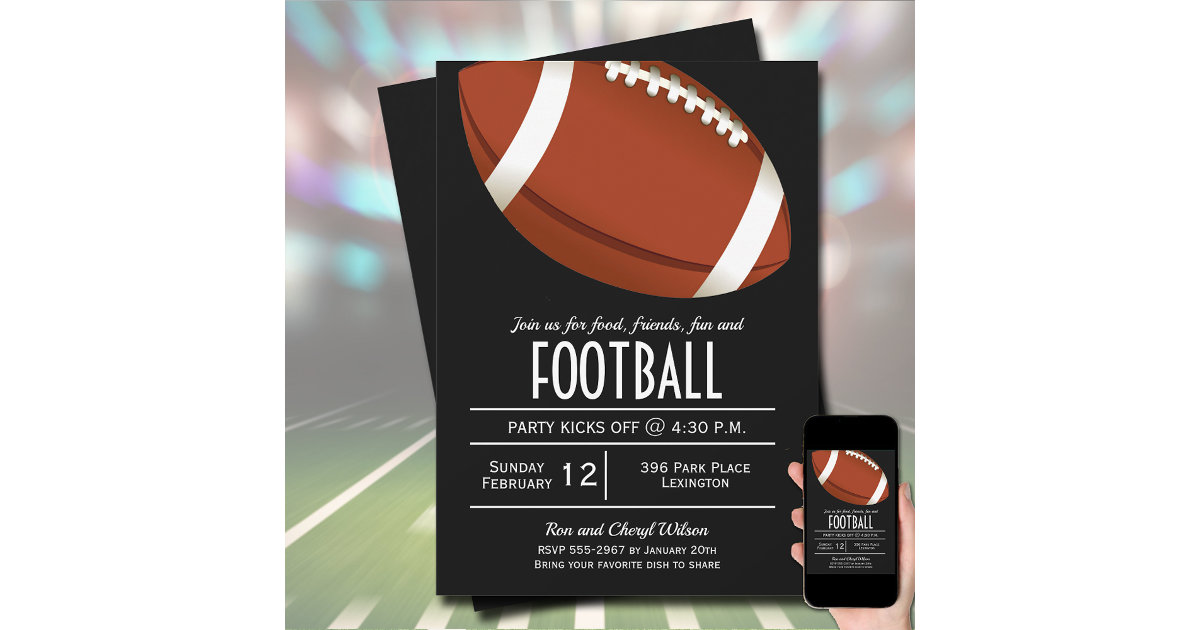 American Football Invitation | Zazzle