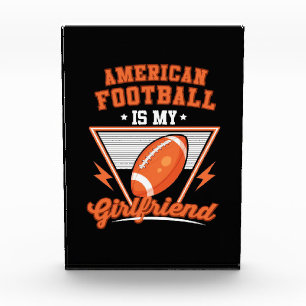 American Football Is My Girlfriend Acrylic Award