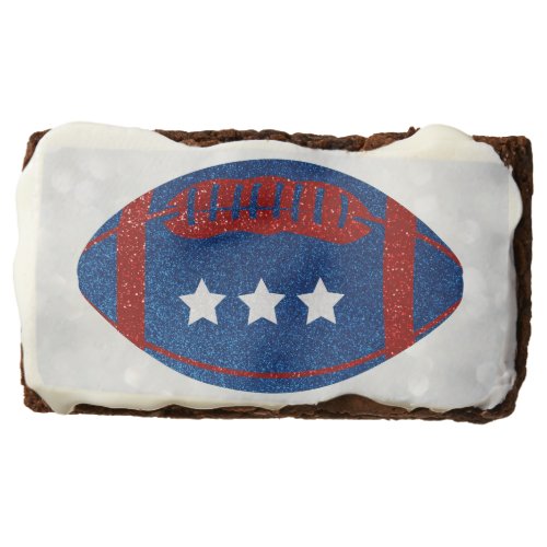 American Football July 4th Glitter Brownie