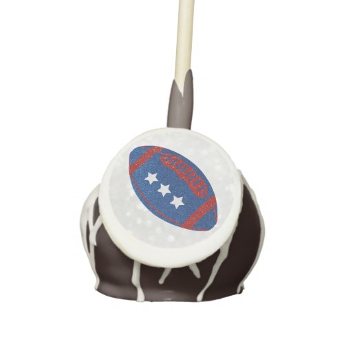 American Football July 4th Glitter Cake Pops