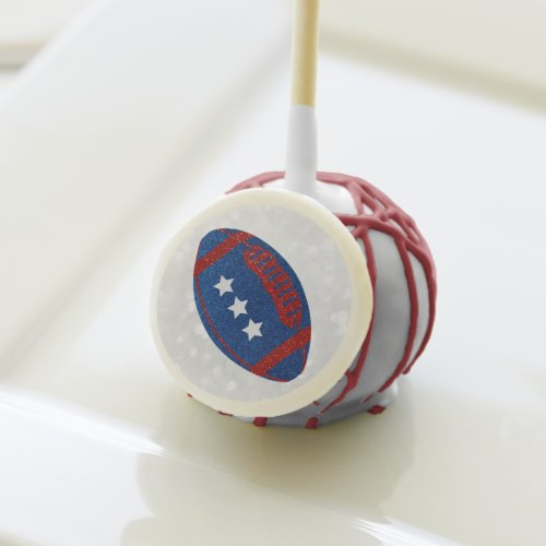 American Football July 4th Glitter Cake Pops