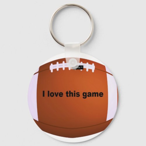 American football keychain