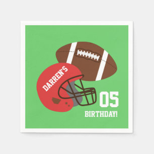American Football Kids Birthday Party Supplies Napkins