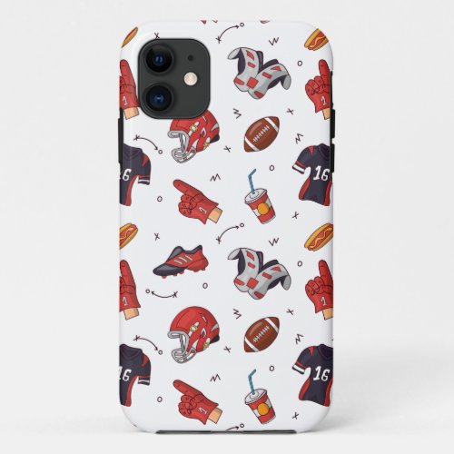 american football kit pattern iPhone 11 case