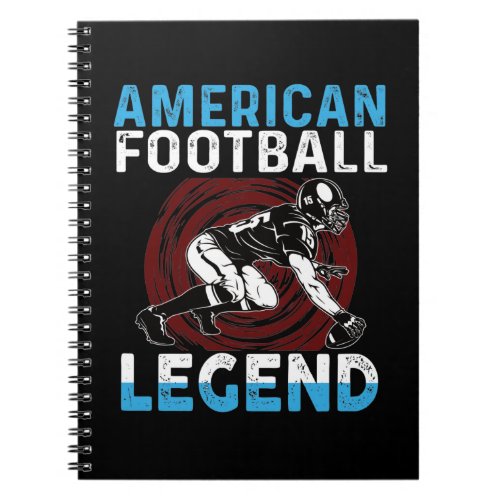 American Football Legend Notebook