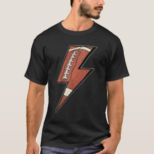 American Football Lightning Bold Lineman Men Women T-Shirt