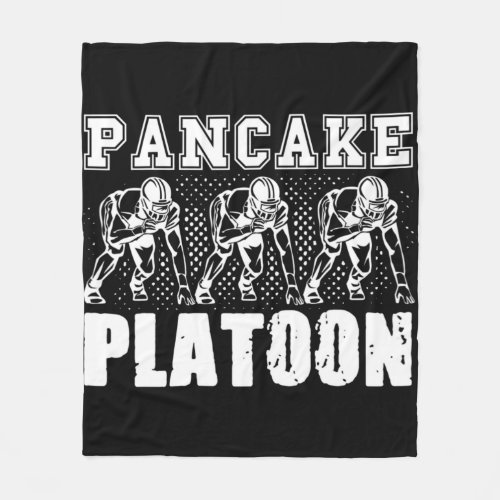 American Football Lineman Pancake Platoon Player S Fleece Blanket