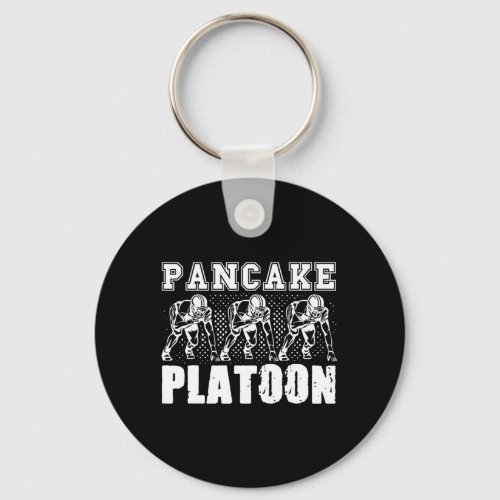 American Football Lineman Pancake Platoon Player S Keychain