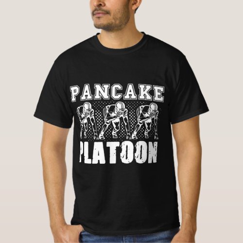 American Football Lineman Pancake Platoon Player S T_Shirt