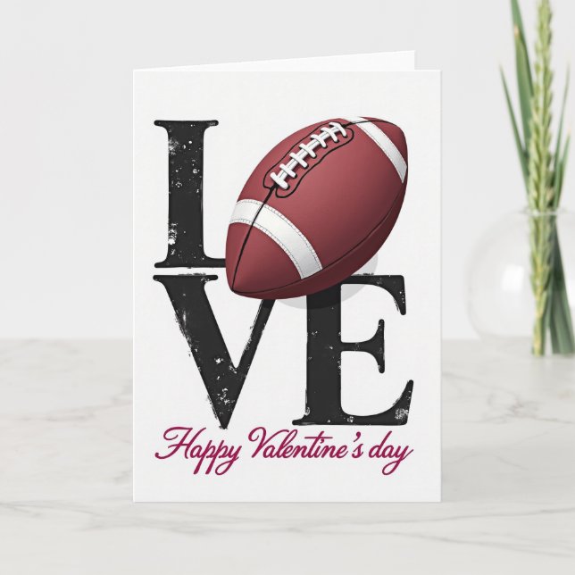 American Football Love Card (Front)