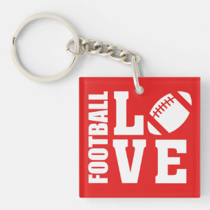 American Football Love Keychain