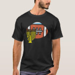 American Football Menorah Hanukkah Chanukah Sports T-Shirt<br><div class="desc">American Football Menorah Hanukkah Chanukah Sports Jew</div>