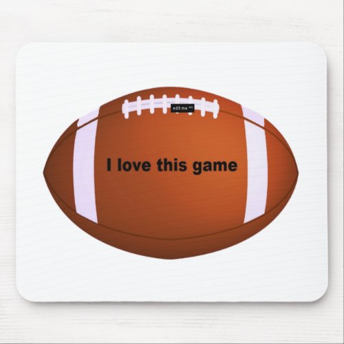 American football mouse pad