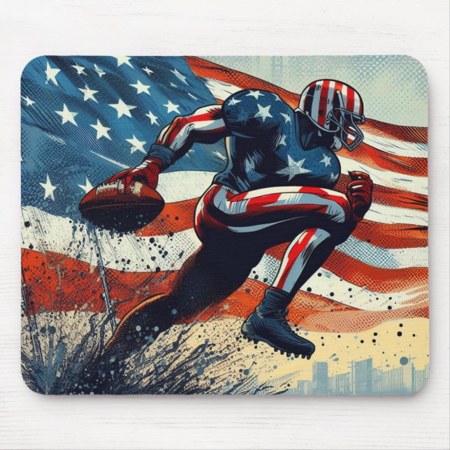 American football mouse pad (Front)