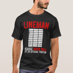 American Football Offensive Lineman T-Shirt
