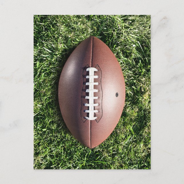 American football on grass postcard (Front)