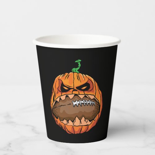 American Football On Halloween Paper Cups