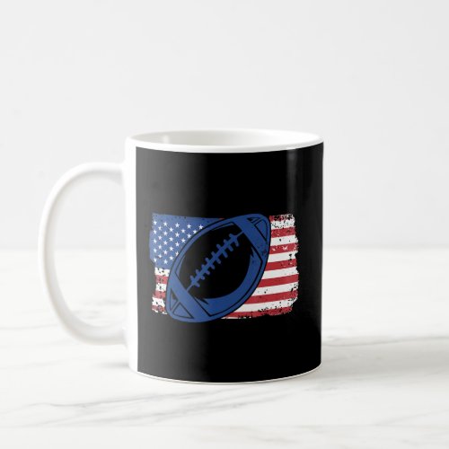 American Football On US Flag_1  Coffee Mug
