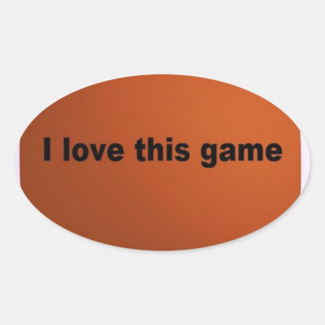 American football oval sticker (Front)