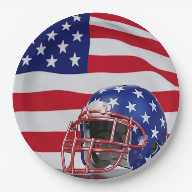 American Football Paper Plates (Front)