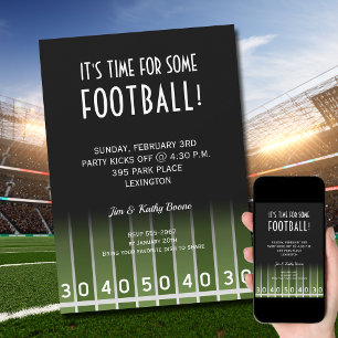 American Football Party Invitation